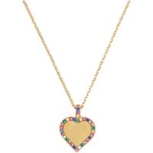 Kate Spade New York Gold Take Middle Crystal Necklace – Gold