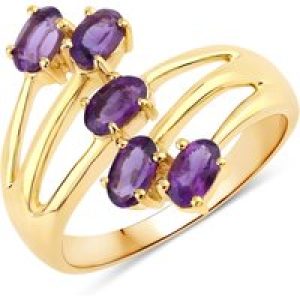 Rafaela Donata Womens Khushi Female Sterling Silver Ring – Gold – Size N