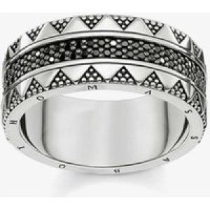 THOMAS SABO Women Black Beaded Ring TR2107-643-11-54