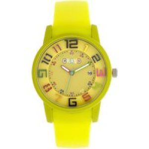 Crayo Festival Unisex Watch w/ Date – Yellow Stainless Steel – One Size