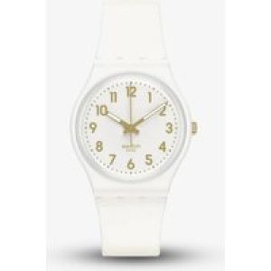 Swatch White Bishop White Gold Strap Watch SO28W106-S14