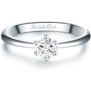 Tresor 1934 Womens Trilani Feminine Sterling Silver Ring – Dimension N