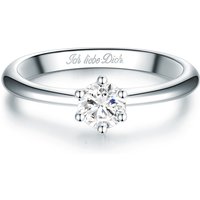 Tresor 1934 Womens Trilani Feminine Sterling Silver Ring - Dimension N - Image 2