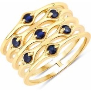 Rafaela Donata Womens Khushi Female Sterling Silver Ring – Gold – Size M