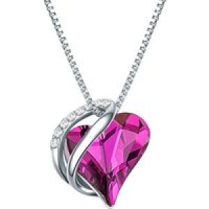 Rafaela Donata Womens Female Embellished with Swarovski crystals Necklace Silver Sterling – Size 45cm