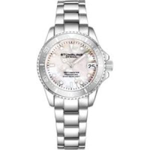 Stührling Womens Depthmaster 3950L Quartz 32mm Fashion – Silver – One Size