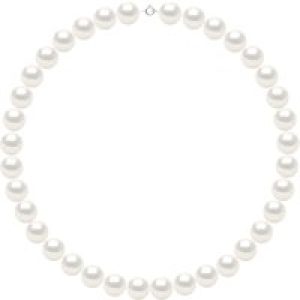 Ateliers Saint Germain Womens Necklace – Row of Real Cultured Freshwater Pearls Round 12-13 mm – White White Gold – One Size