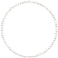 Ateliers Saint Germain Womens Necklace of Real Cultured Freshwater Pearls Round 5-6 mm - White White Gold - One Size - Image 2
