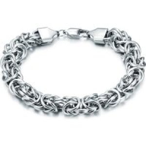 True Rebels Mens Male Chrome steel Bracelet – Silver – Dimension 21 cm
