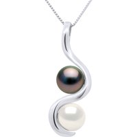Diadema Womens - Necklace - You & Me - Real Freshwater Pearls - Silver - White - Natural - One Size - Image 2
