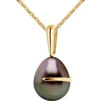 Diadema Womens - Pendant - Yellow Gold and Tahitian Pearl - Natural - One Size - Image 2