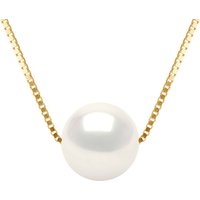 Diadema Womens - Necklace - Real Freshwater Pearls in Yellow Gold - White - One Size - Image 2