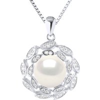 Diadema Womens SUN Necklace Freshwater Pearl White 9-10 mm 925 Silver - One Size - Image 2