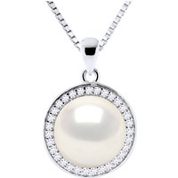Diadema Womens SUN Necklace Freshwater Pearl White 9-10 mm 925 Silver - One Size - Image 2