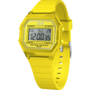 Ice-Watch Childrens Unisex Ice Watch Ice Digit Retro – Electric Yellow – Clear Child’s 022891 Silicone – One Size