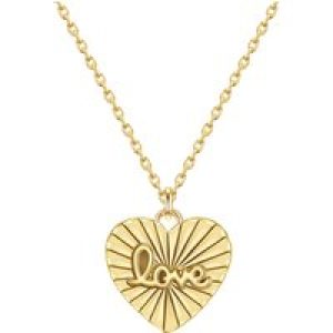 Glanzstücke München Womens Female Sterling Silver Necklace – Gold – One Size