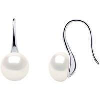 Ateliers Saint Germain Womens Earrings Real Cultured Freshwater Pearls Button 8-9 mm - White Silver - One Size - Image 2