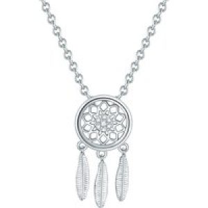 Rafaela Donata Womens Necklace with pendant sterling silver zirconia white – Size 40cm