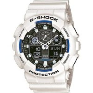 Casio G-shock Mens White Watch GA-100B-7AER – One Size
