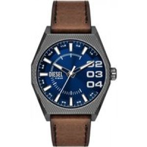 Diesel Scraper Mens Brown Watch DZ2189 Leather (archived) – One Size