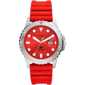 Fossil Blue Mens Red Watch FS5997 Silicone – One Size