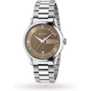 Gucci YA126445 Mens Watch – Silver Stainless Steel – One Size
