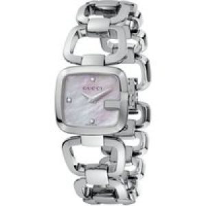 Gucci Womens YA125502 Ladies Watch – Silver Stainless Steel – One Size