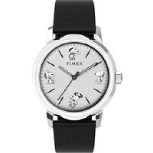 Timex Peanuts Marlin Mens Black Watch TW2W54000 Leather (archived) – One Size
