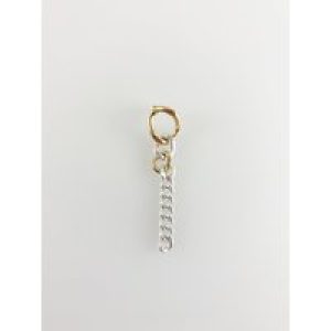 SVNX Mens Drop Style Chain Earring – Multicolour Steel – One Size