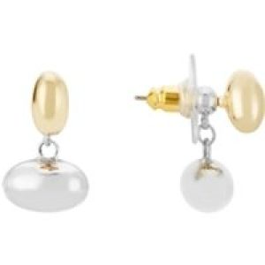 August Woods Silver Two Tone Pebble Earrings – Silver