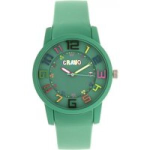 Crayo Festival Unisex Watch w/ Date – Teal Stainless Steel – One Size