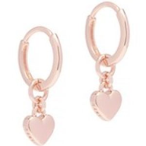 Ted Baker Rose Gold Tiny Center Huggie Earrings