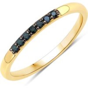 Rafaela Donata Womens Khushi Feminine Sterling Silver Ring – Gold – Measurement N