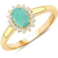 Rafaela Donata Womens Khushi Female Sterling Silver Ring - Gold - Size R - Image 2