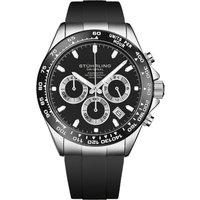Stührling Mens Aquamaster 42mm 4050 Chronograph Watch - Black - One Size - Image 2