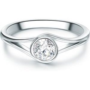 Tresor 1934 Womens Trilani Female Sterling Silver Ring – Size N