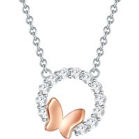 Rafaela Donata Womens Feminine Sterling Silver Necklace - Silver & Rose Gold - Dimension 40cm - Image 2