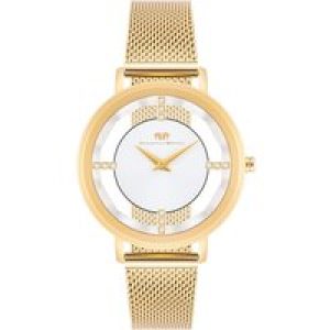Rhodenwald & Söhne Womens Feminine Chrome steel Watch 36,0 mm – Gold Stainless Metal (archived) – One Dimension