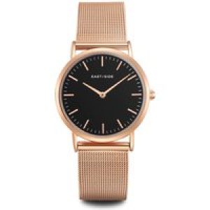 Eastside Womens Feminine Quartz Rose Gold Stainless Metal Watch Steel Composite – One Measurement