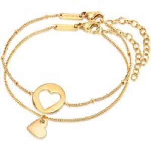 Eastside Womens Feminine Chrome steel Bracelet – Gold Stainless Metal (archived) – One Measurement