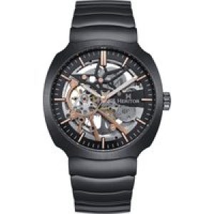 Heritor Automated Mens Magnus Stainless Metal-Band Watch – Rose Gold – One Dimension