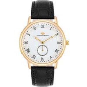 Rhodenwald & Söhne Mens Stainless-steel Watch – Black Stainless Metal (archived) – One Dimension
