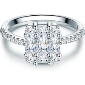 Tresor 1934 Womens Trilani Feminine Sterling Silver Ring – Dimension S