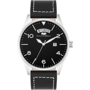 Rhodenwald & Söhne Mens Chrome steel Watch – Black – One Measurement