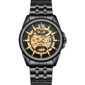 Anthony James Mens Hand Assembled Restricted Version Mystique Automated Black Watch – One Measurement