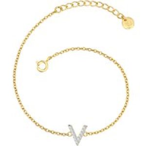 Glanzstücke München Womens Feminine Sterling Silver Bracelet – Gold – One Dimension