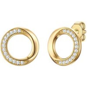 Rafaela Donata Womens Feminine Sterling Silver Earring – Gold – One Dimension