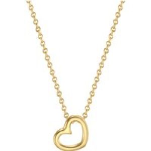 Trilani Womens Feminine Sterling Silver Necklace – Gold – Dimension 40cm