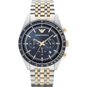Armani Mens AR8030 Watch – Silver & Gold – One Dimension