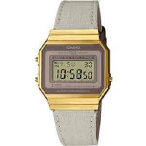 Casio Assortment Antique Unisex’s Gray Watch A700WEGL-7AEF Cloth – One Dimension